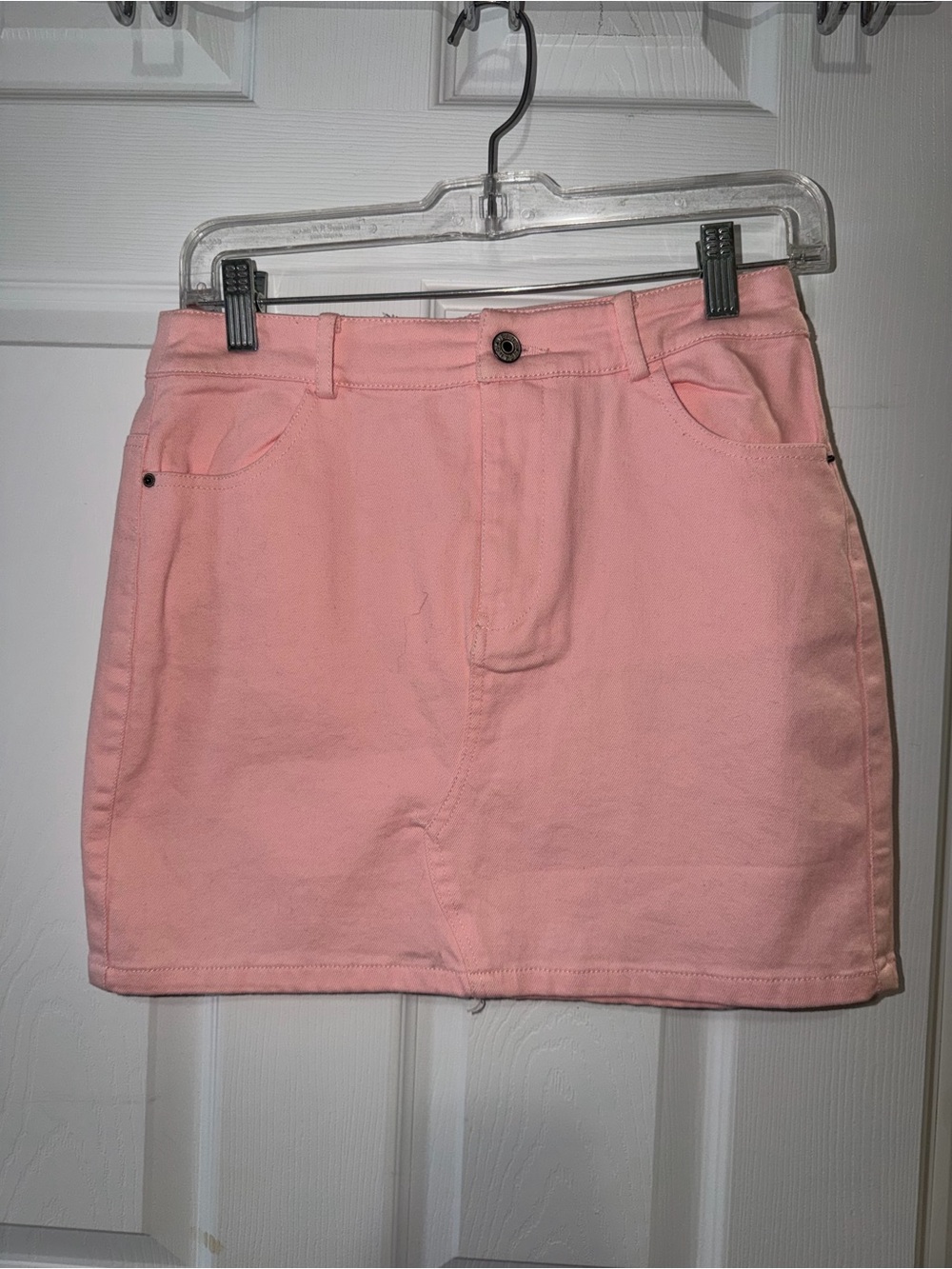 Emory Park Pink Denim Mini Skirt